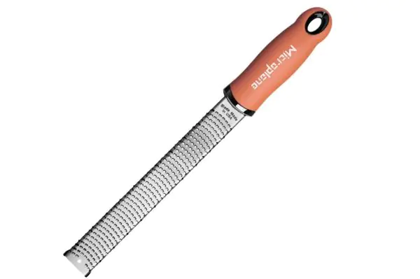 Zester fine-cut grater MICROPLANE CINNAMON ORANGE handle Premium series 