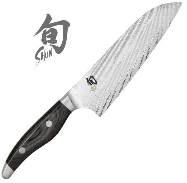 Couteau damas Santoku Série Shun Nagare de Kai