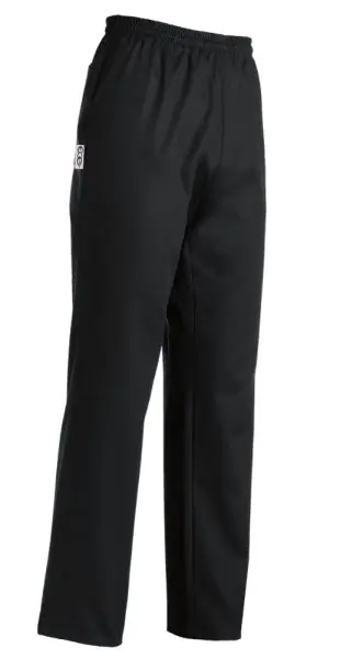 Unisex trousers with coulisse black color