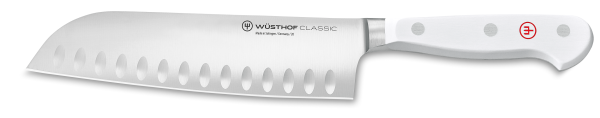 Santoku con alveole cm.17 Serie Classic White di Wüsthof