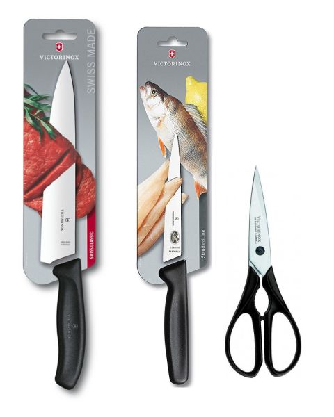 Set coltelli Carne e Pesce di Victorinox + forbice