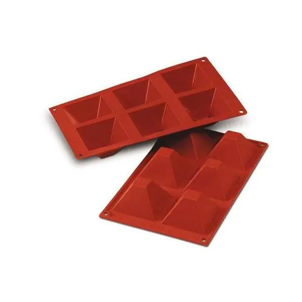 Stampi in silicone Sf007 Pyramids di Silikomart Professional.