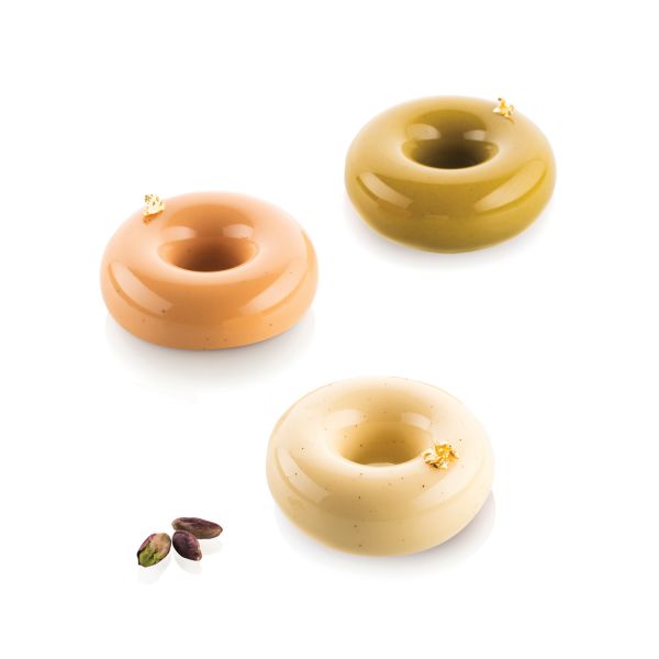 Stampi in silicone DONUTS GOURMAND 80 di Silikomart Professional.