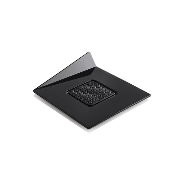 SET 100 BLACK TRAYS - SQUARE 83X83 MM di Silikomart Professional.