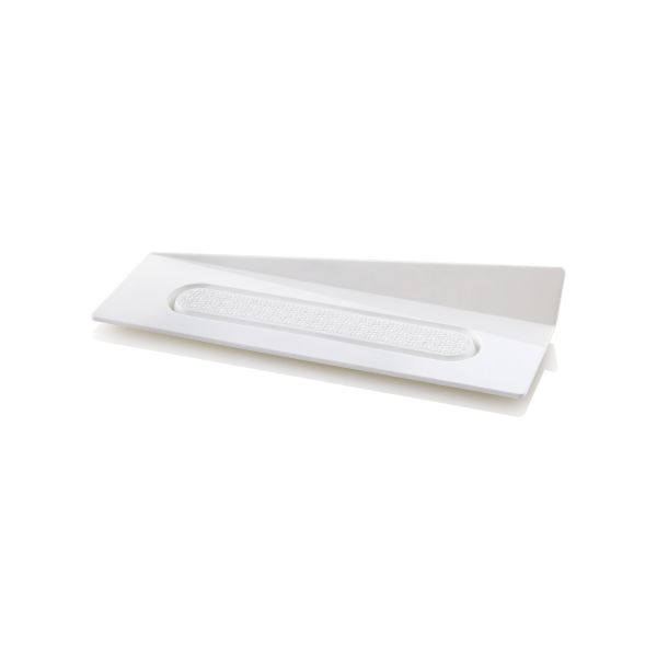 SET 100 WHITE TRAYS - RECTANGLE 140X40 MM di Silikomart Professional.