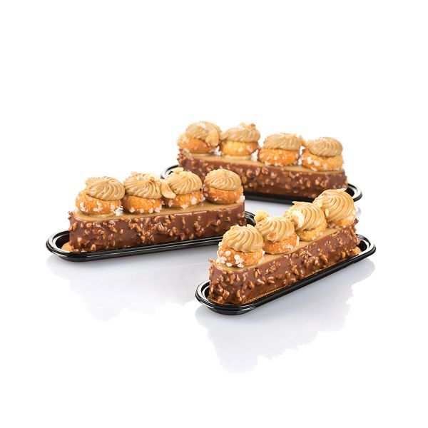 Individual Fashion Eclair Trays – 100 pcs by Silikomart Professional 