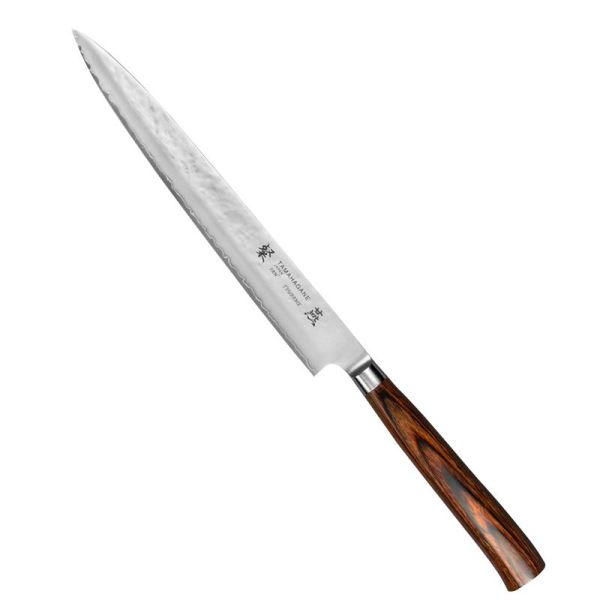 Coltello Sashimi cm. 24 linea Tsubame Pakkawood di Tamahagane 