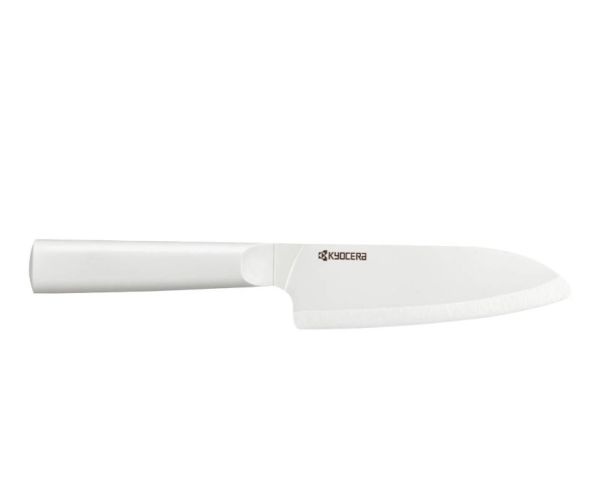 Coltello Santoku cm.14 manico bianco Serie Chowa di Kyocera