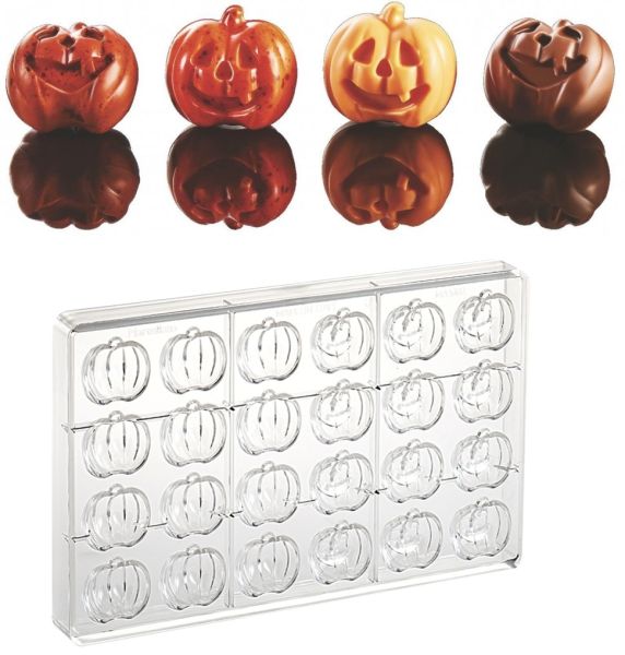 Polycarbonate mould for chocolate Small Halloween Pumpkins