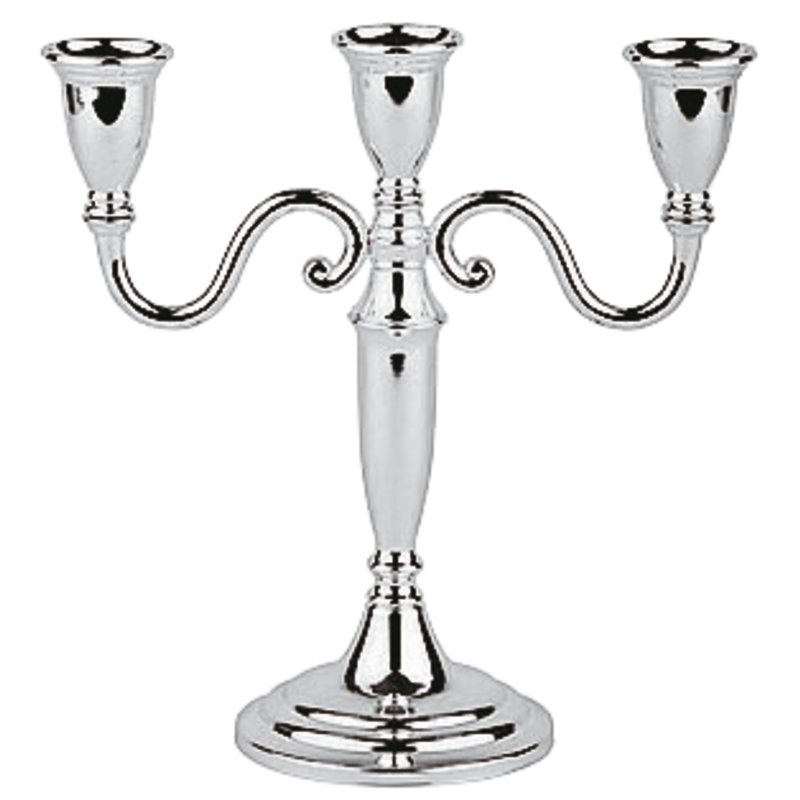 Candelabro inox 3 bracci